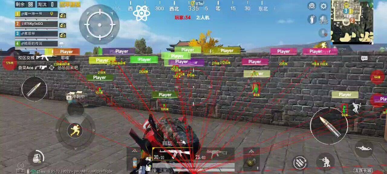 和平精英辅助【哈士奇容器直装V3.6稳定版】全图人物透视 主播无后座 开枪防抖动 皮肤美化 欧布变色 紫色螳螂 触摸自瞄 自瞄范围